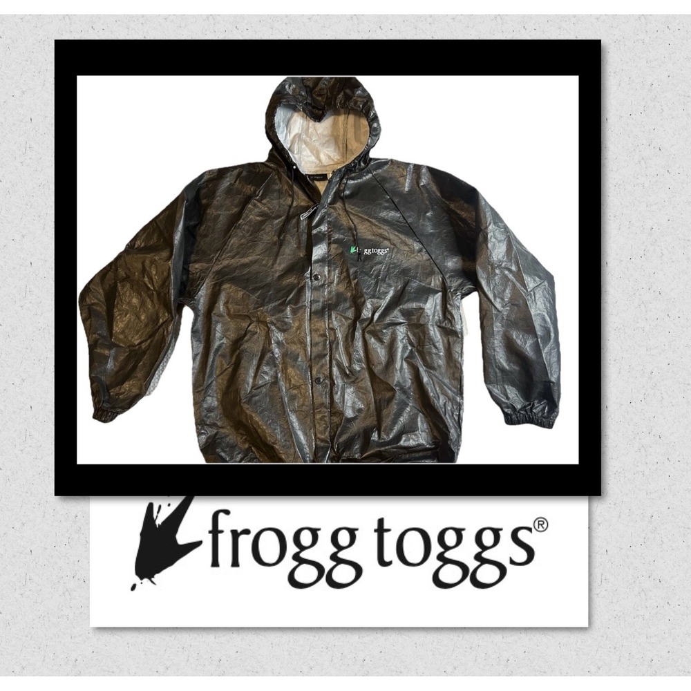 FROGG TOGGS Men's MEDIUM Pro Lite Rain Jacket Waterproof Weather Protection Oliv